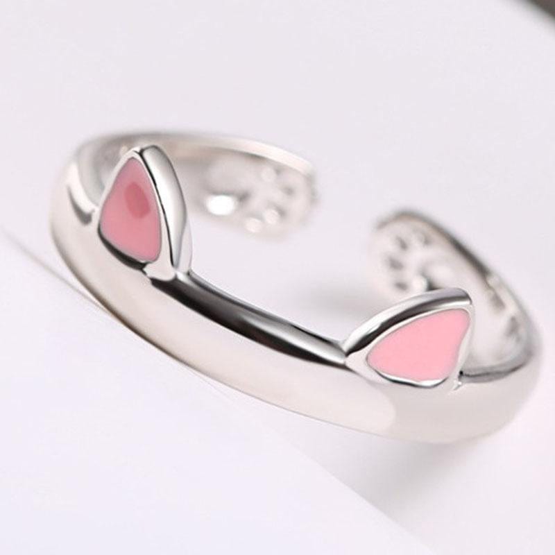 Ring - Woman's Adjustable Cat Ears Ring