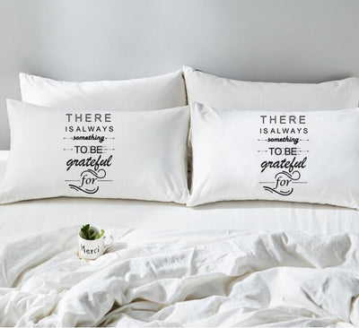Pillow Case - X2 Thanksgiving There is Always Something to be Grateful for - GiddyGoatStore