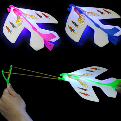 Kids Flying Glowing Arrow Sling Shot