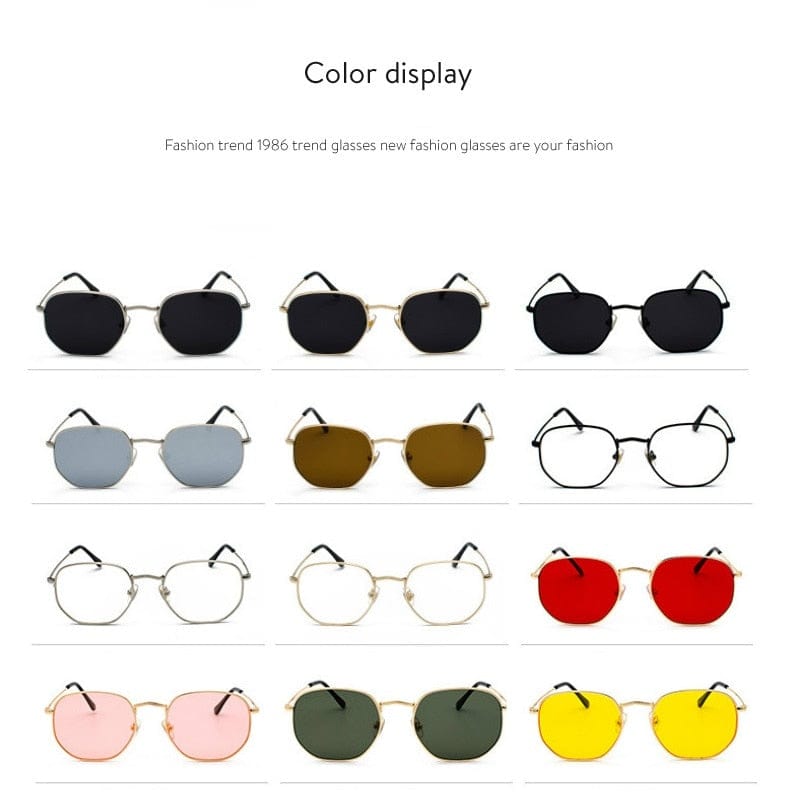 Gafas de sol - Gafas de sol con montura metálica, gafas de pesca Gold Tea UV400 