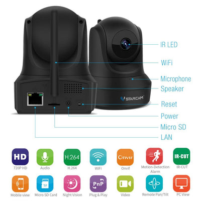 VStarcam 1080P Full HD Wireless IP WiFi Security Camera System