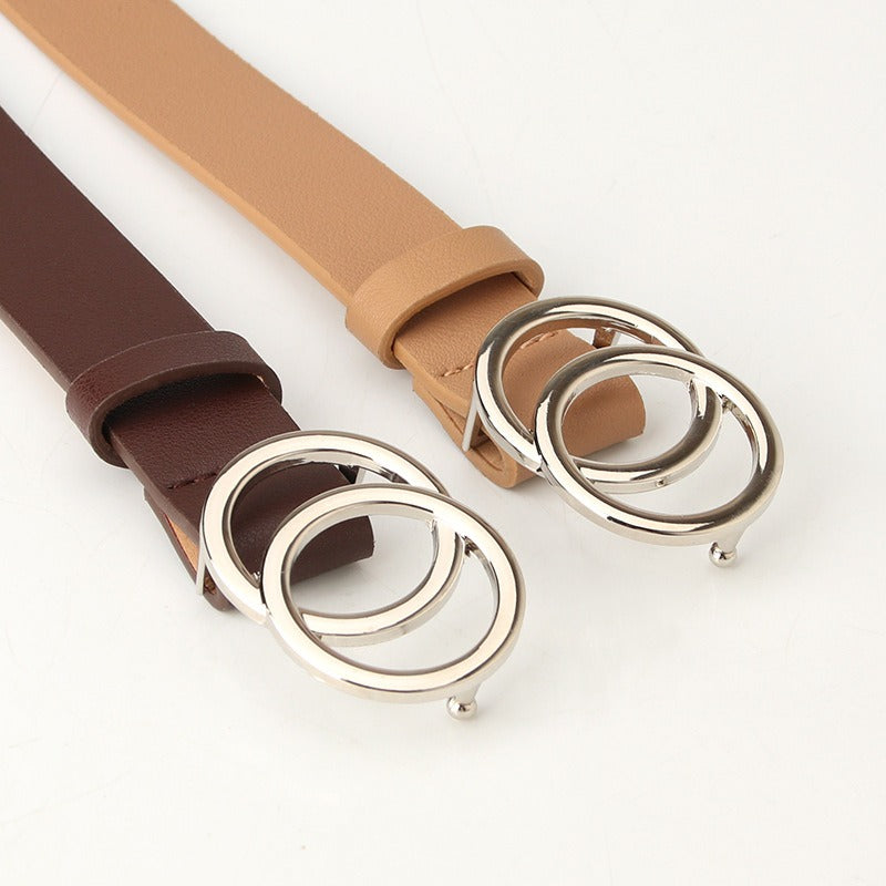 Belt - Women's Double Loop Buckle Belt