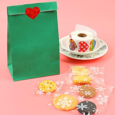 Valentine's Day Heart Shape Labels - 500pcs - GiddyGoatStore
