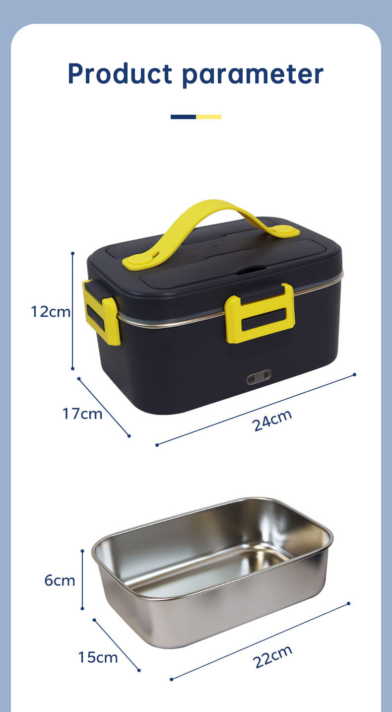 Portable Rechargeable Heated Electric Lunch Box
