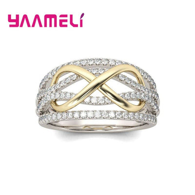 Ring - Women's 925 Sterling Silver Infinity Love Luxury Ring