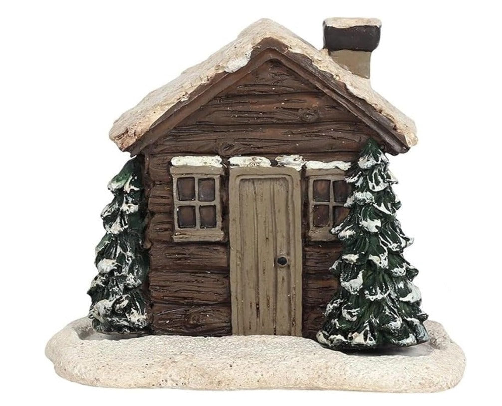 Winter Cabin Chimney Incense Burner