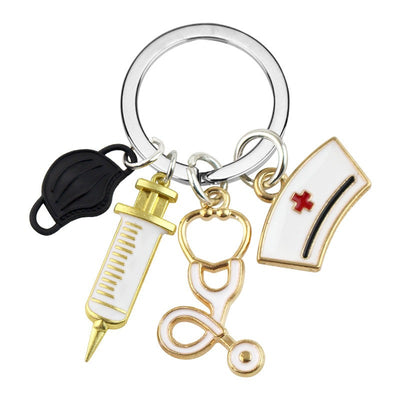 Keychain - Masks, Syringes, Stethoscopes, Nurses Hat Key Chain