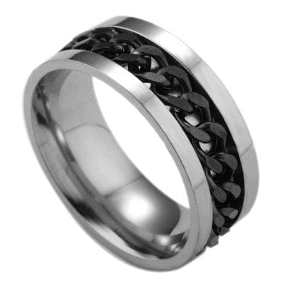 Ring - Unisex Punk Rock Stainless Steel Chain Ring