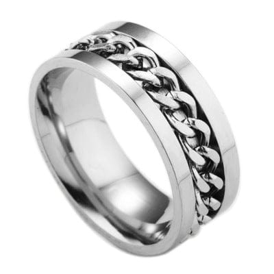 Ring - Unisex Punk Rock Stainless Steel Chain Ring