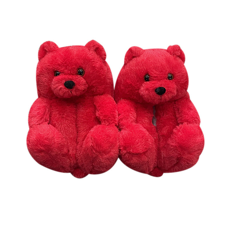 Slippers - Teddy Bear Warm Plush Slippers