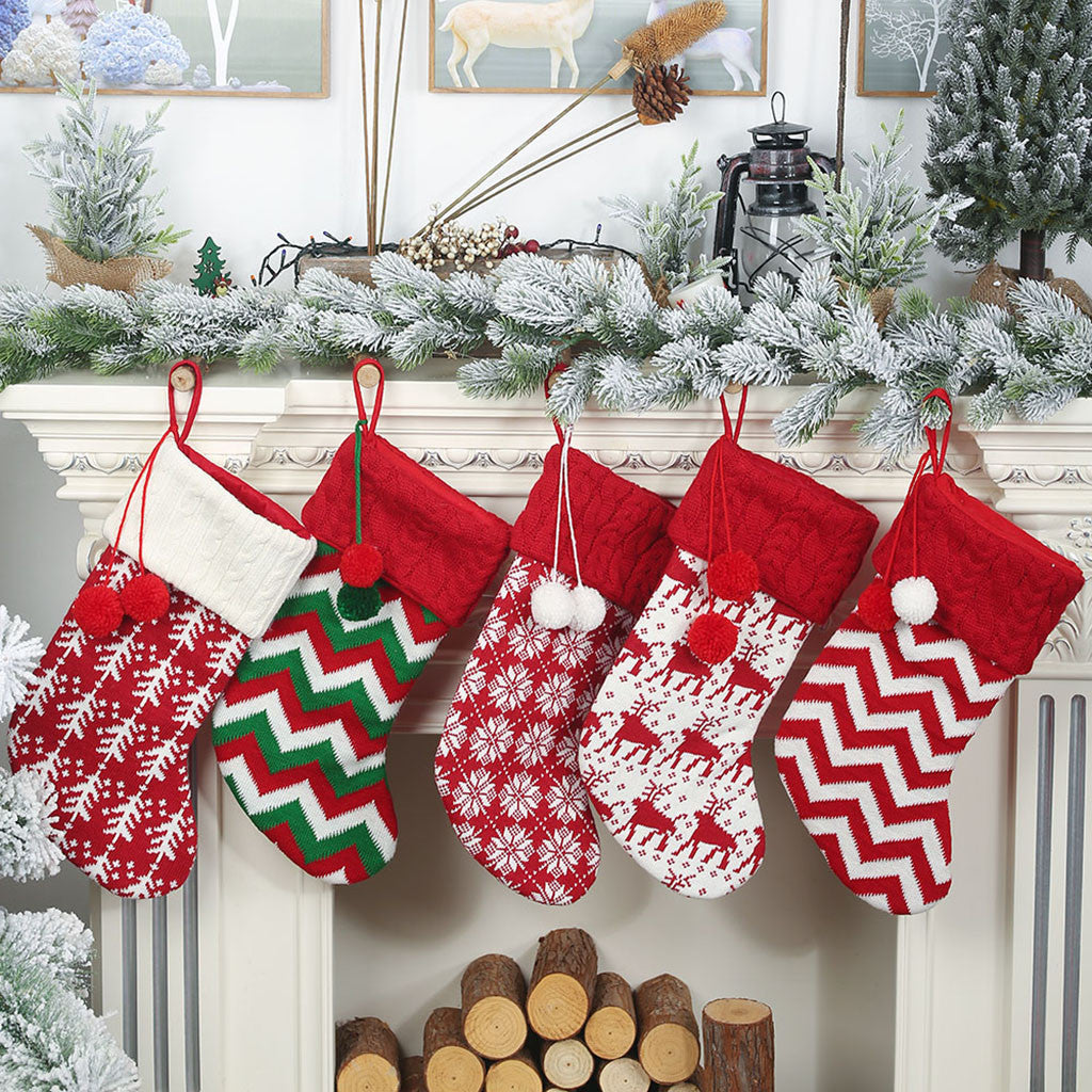 Large Christmas Stocking Cloth Xmas Socks