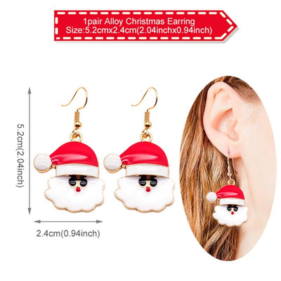 Christmas Earrings - Eardrop Xmas Pendant