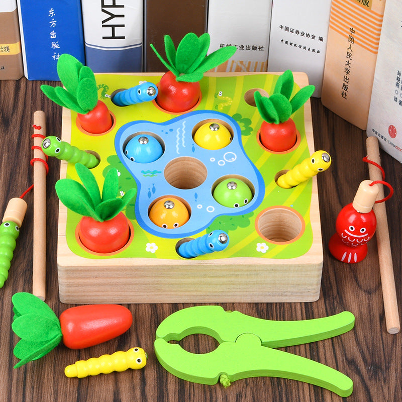 Kids Wooden Magnetic Fishing Toy