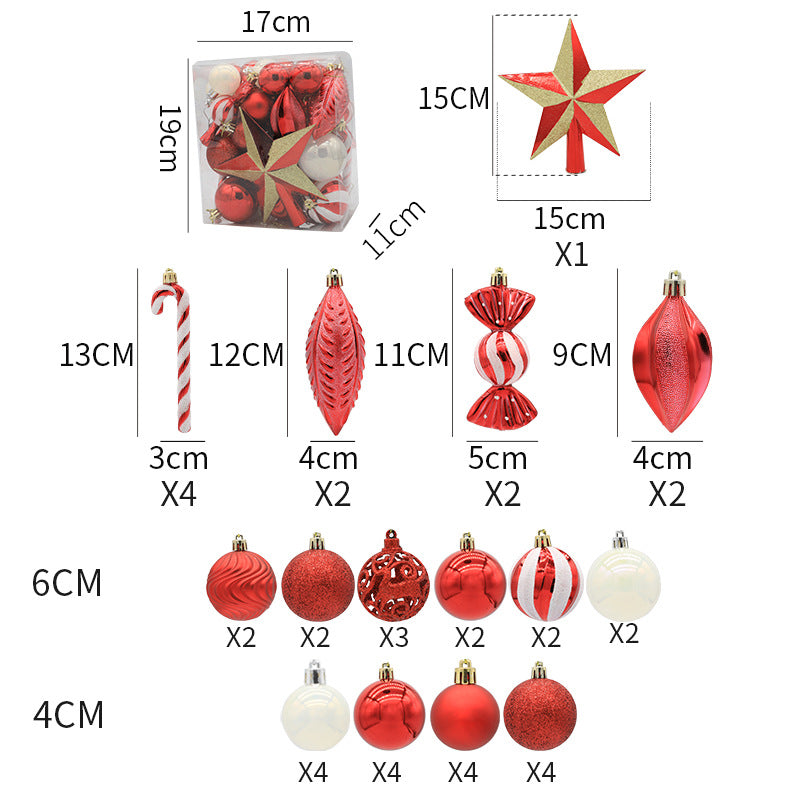 40PCS Christmas Ball Xmas Tree Ornaments