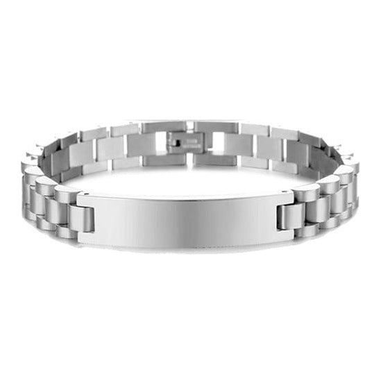 Bracelet - Unisex Engravable Name Titanium Stainless Steel Bracelet