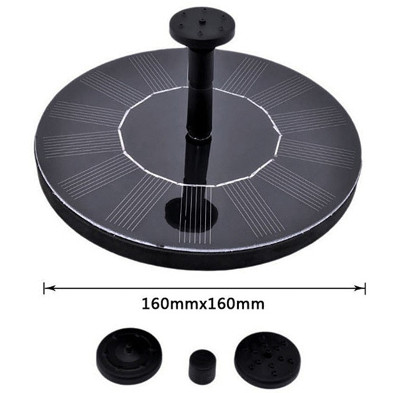 Floating Submersible Solar Panel Water Fountain Pond Pool Pump For Garden