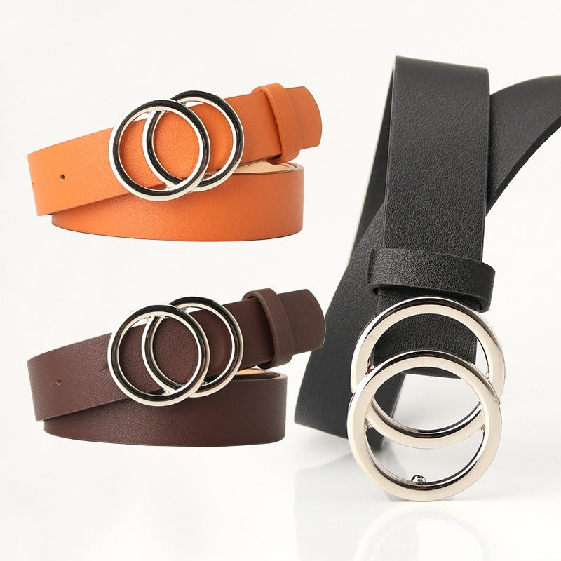 Belt - Women's Double Loop Buckle Belt