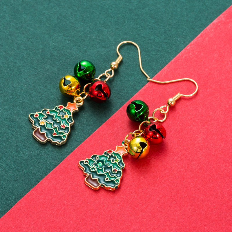 Christmas Series Long Christmas Tree Earrings