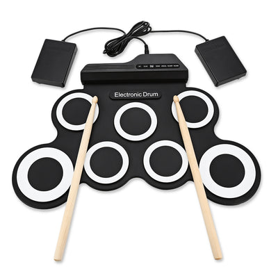 7 Pads Electronic Roll Up Drum Kit