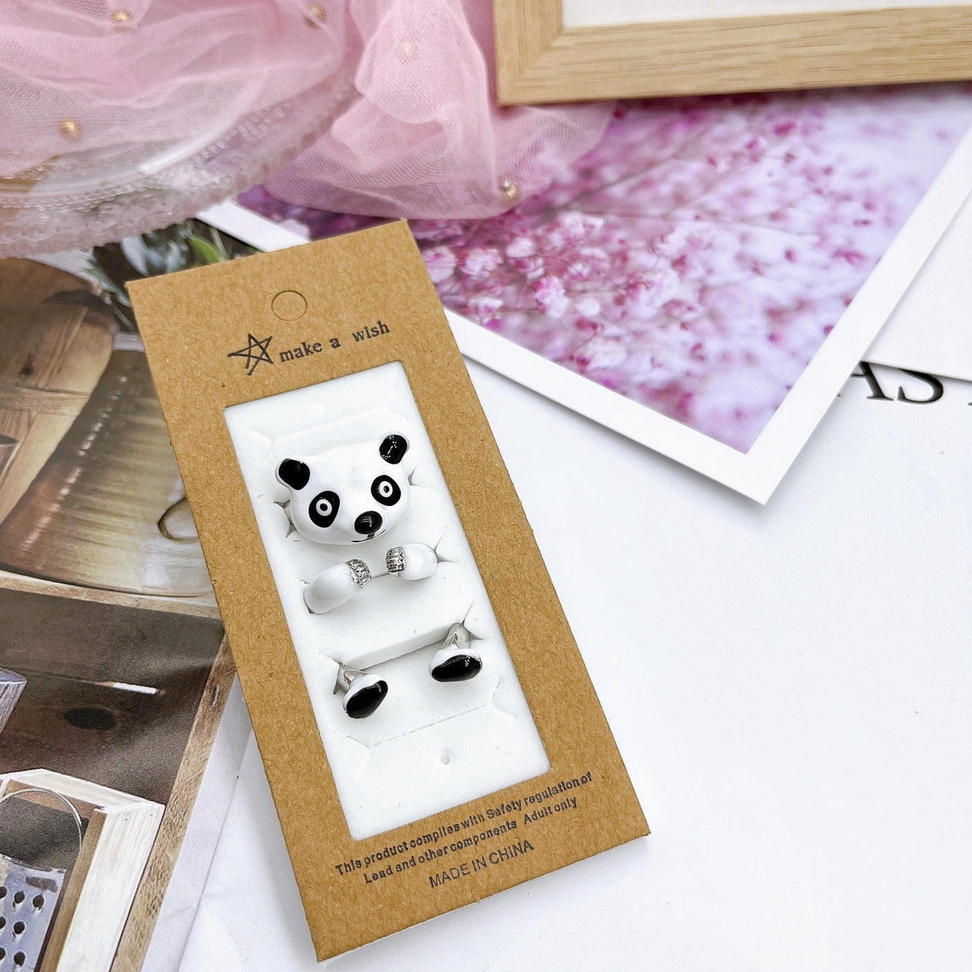 Ring - Women's 3D Panda Hug Ring