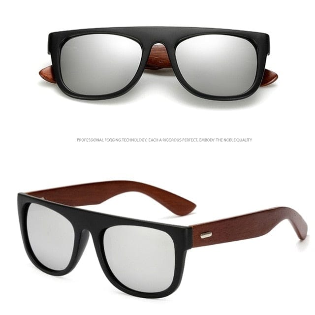 Gafas de sol - Gafas de sol unisex con brazos de bambú UV400