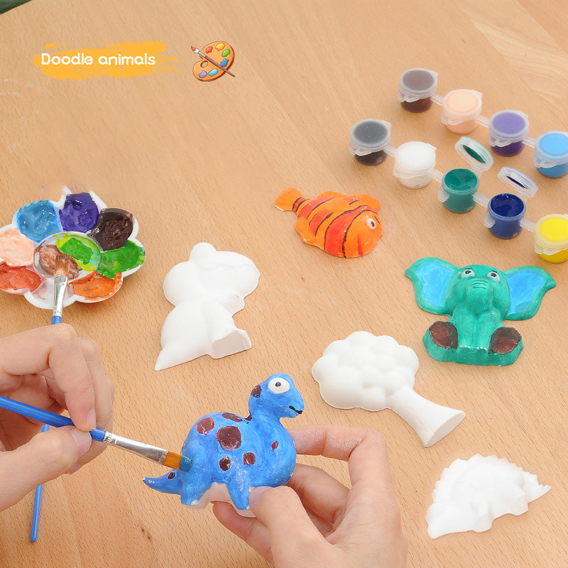 Children's Mold And Paint Fridge Magnets Painting Set