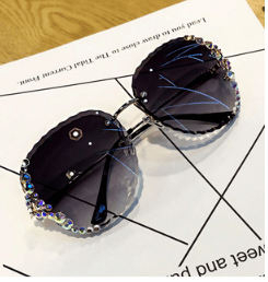 Sunglasses - Diamond Rhinestone Luxury Fashion Oversize Women's Sun Glasses