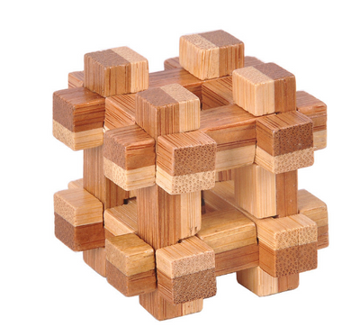 Bamboo Luban Lock Ball Square Lock Puzzles