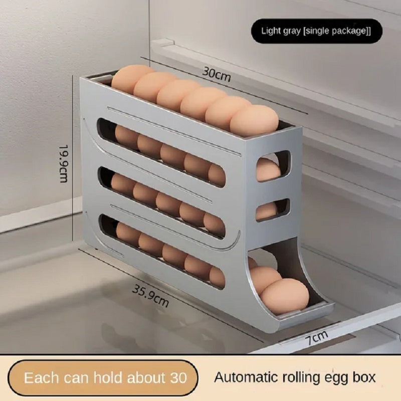 Refrigerator Egg Storage Box Automatic Scrolling