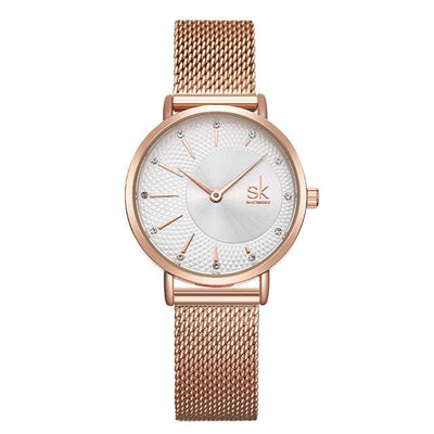 Watch - Women's SHENGKE SK Luxury Rose Gold Bracelet Watch