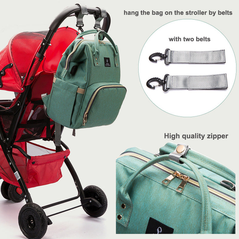 Babies - Large Capacity Waterproof USB Diaper Bag