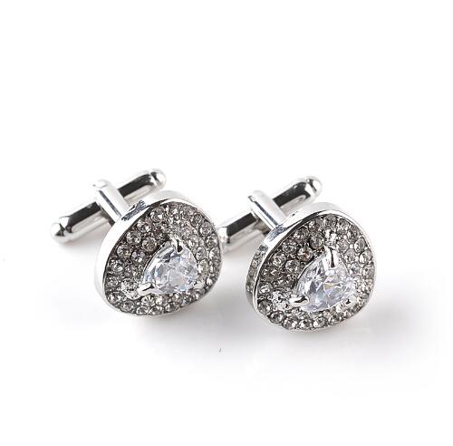 Cufflinks - Zircon Crystal Luxury Cuff Links