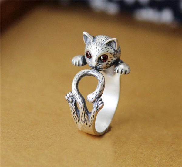 Ring - Women's Wrap Around Cat Rings