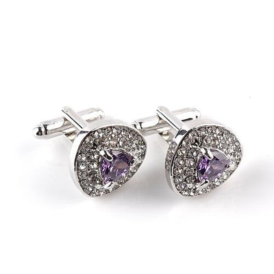 Cufflinks - Zircon Crystal Luxury Cuff Links