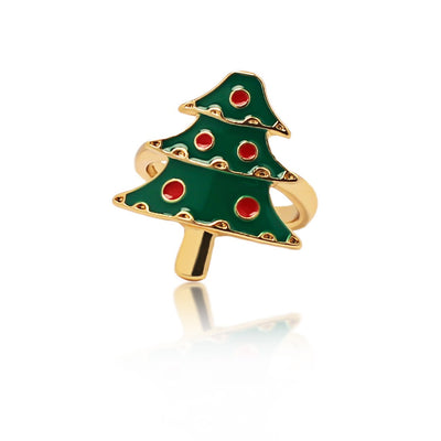 Cute Multi Style Christmas Cartoon Rings