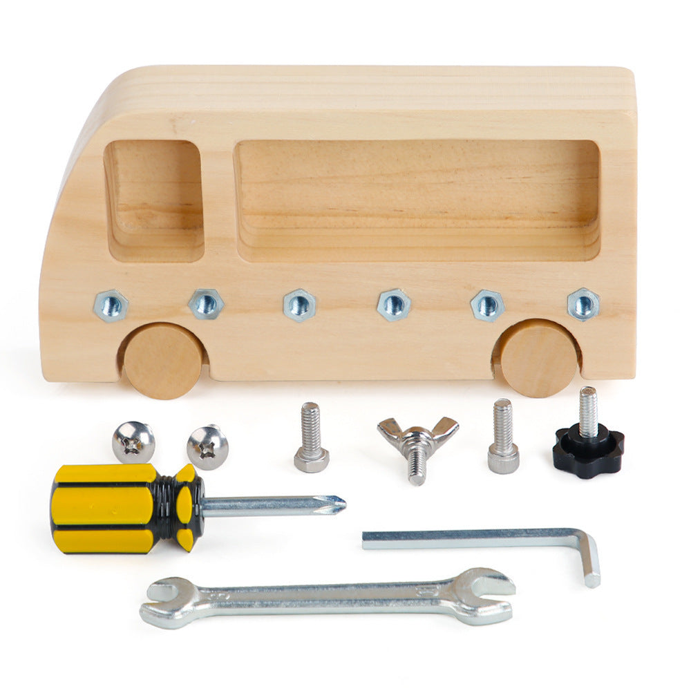 Kids Busy Bus Workbench Screw Tool Toy