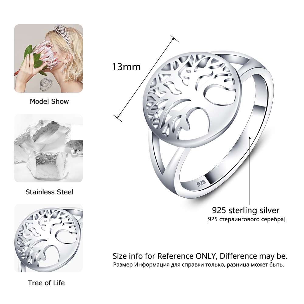 Ring - Women's Classic Tree of Life 925 Sterling Silver Ring