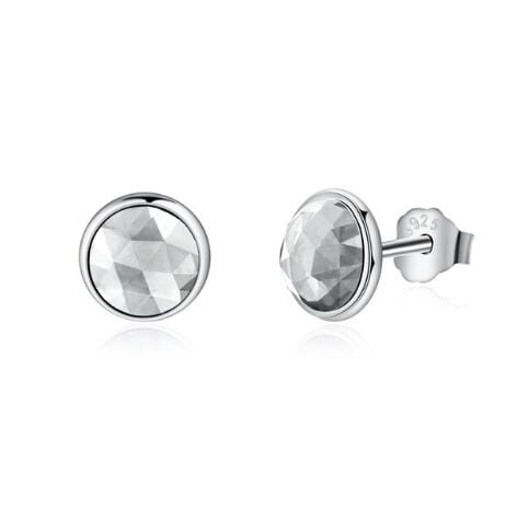 925 Sterling Silver Birthstone Stud Earrings - GiddyGoatStore