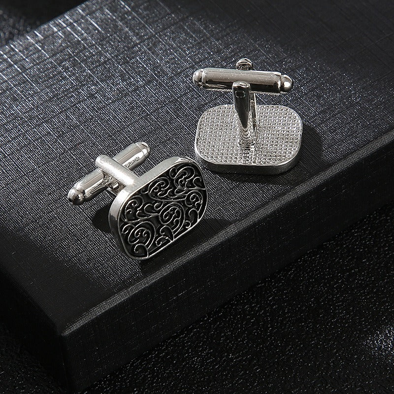 Cufflinks - Classic Retro Roman Pattern Cufflinks