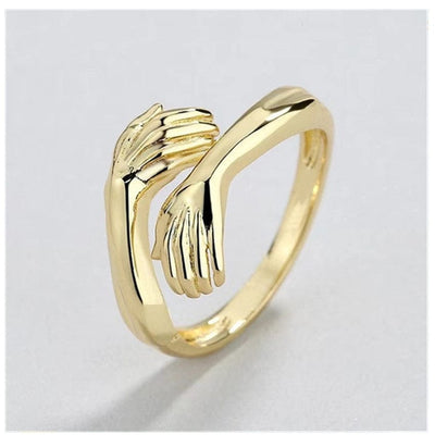 Ring - Women's Love's Two Hands Embrace Adjustable Ring