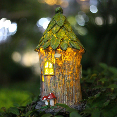 Solar LED Light Circular Flower House Garden Ornament