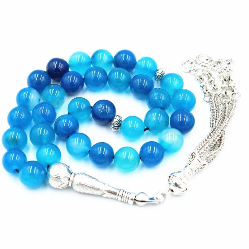 Bracelet - Unisex Ethnic Style Agate Alloy Rosary Beads Bracelet