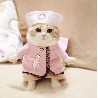 Funny Pet Halloween Costume Nurse - GiddyGoatStore
