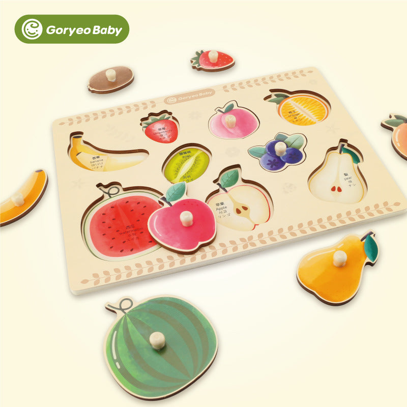 Baby Shapes And Numbers Wood Puzzles