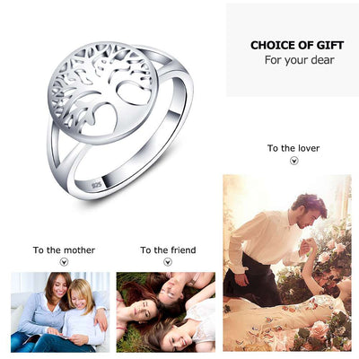 Ring - Women's Classic Tree of Life 925 Sterling Silver Ring