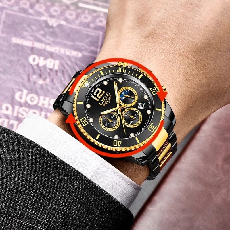 Men's Watch - Waterproof Quartz Sports Chronograph Multifunctional Watch - GiddyGoatStore