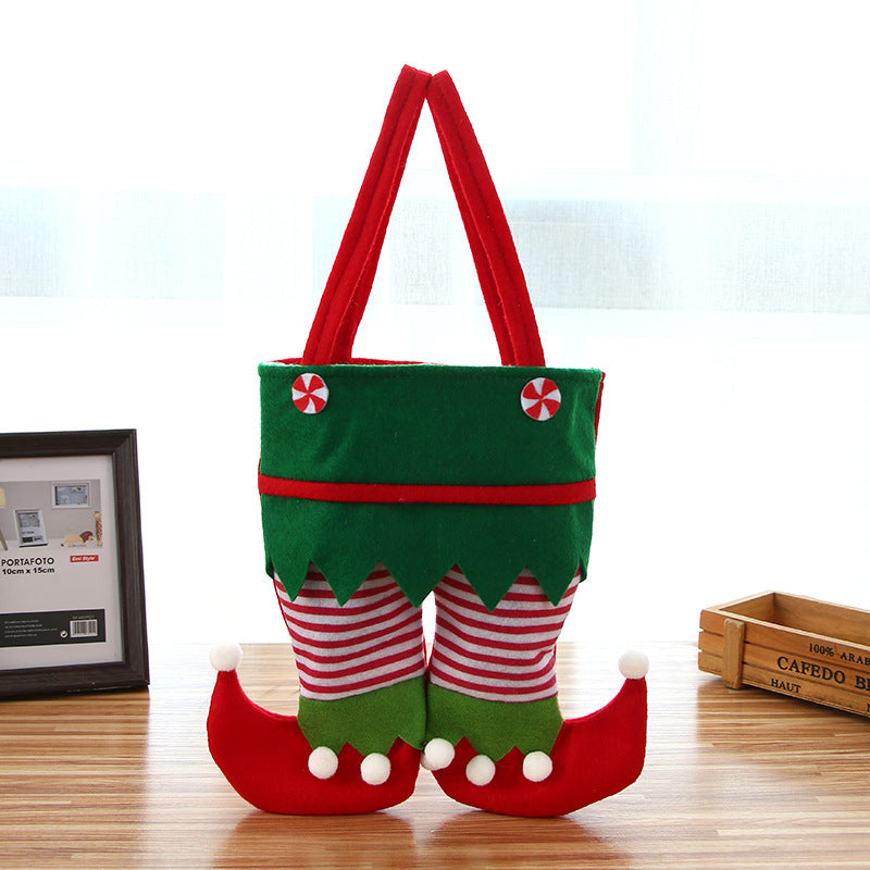 Christmas Cute Elf Feet Gift Bag