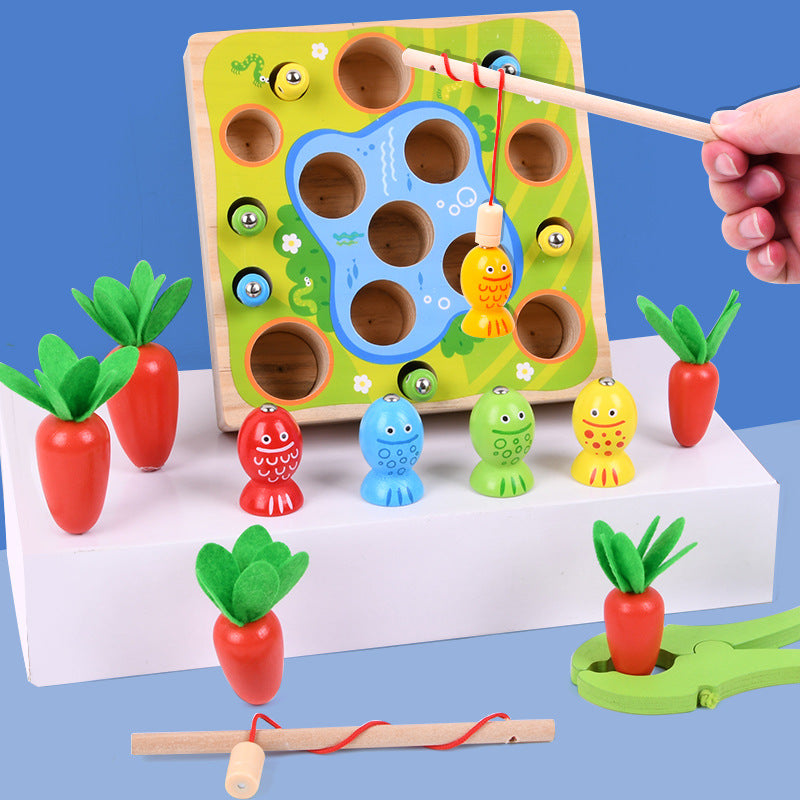 Kids Wooden Magnetic Fishing Toy