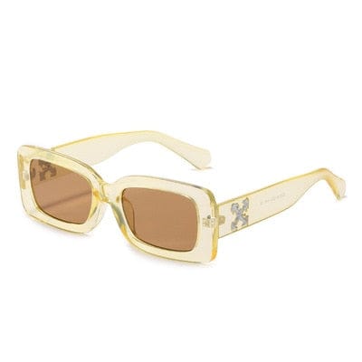 Gafas de sol - Gafas de sol unisex cuadradas retro UV400 de marca de diseñador 