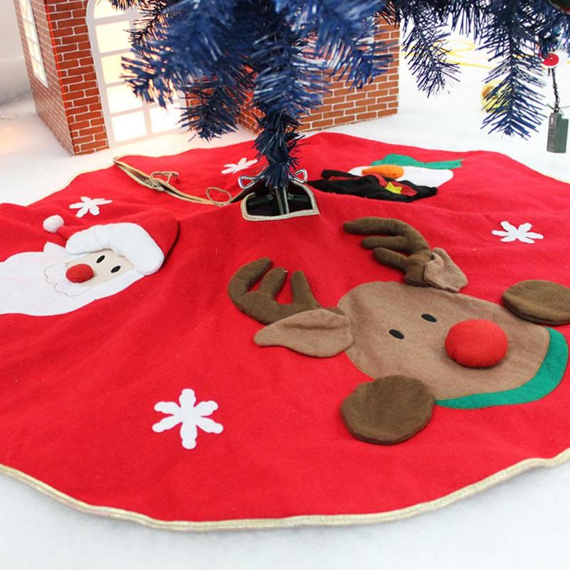 Red Christmas Tree Base Xmas Mat